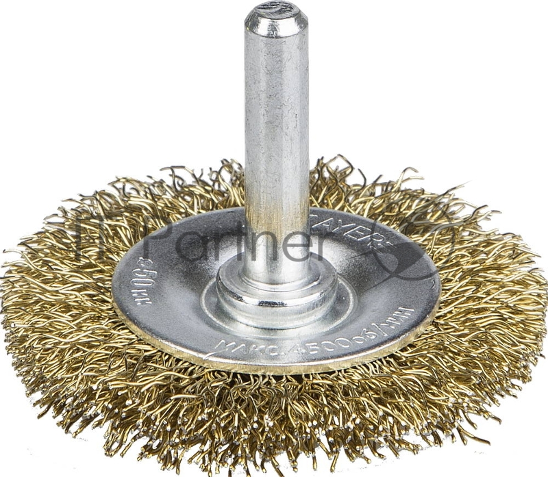 Кордщетка STAYER 35114-050_z01 дисковая д/дрели витая латунированная стальная проволока 0.3мм 50мм