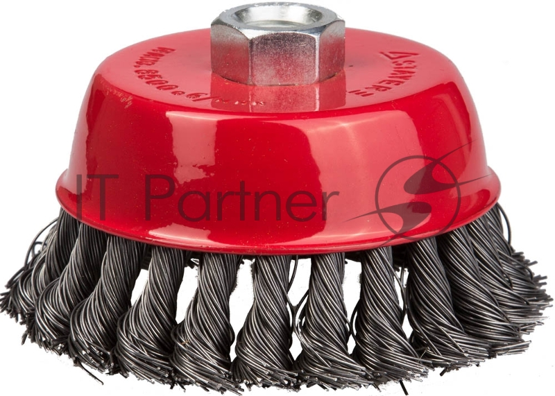 Кордщетка STAYER 35128-100_z01 чашечная для УШМ плетёные пучки проволоки 0.5мм 100мм/М14