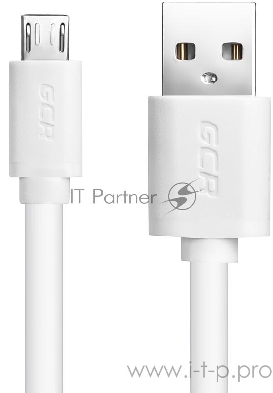 Кабель Greenconnect Кабель 1.0m USB 2.0, AM/microB 5pin, белый, 28/28 AWG, экран, армированный, морозостойкий (GCR-UA9MCB3-BB2S-1.0m)