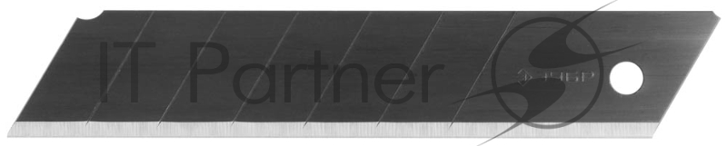 Лезвия ЗУБР ПРОФЕССИОНАЛ, ВОРОНЕНЫЕ, сегментированные, улучшенная инструментальная сталь У12А, в боксе, 25мм, 5шт