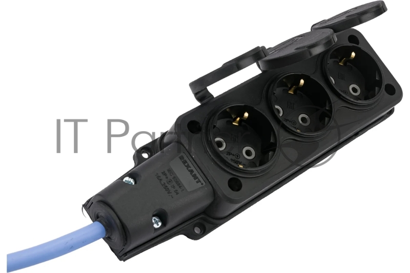 Морозостойкий удлинитель PC 16А, 3р 10м 3*2,5 IP54 / PC-3GF-R-10(IP)