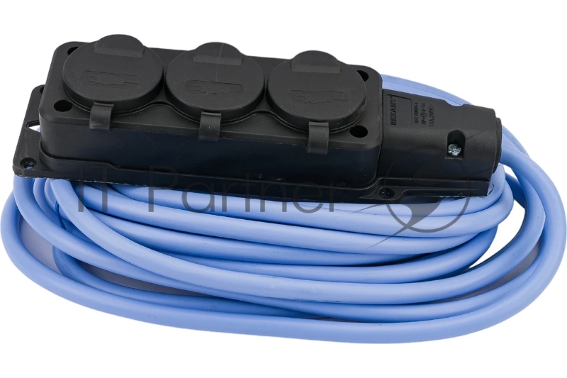 Морозостойкий удлинитель PC 16А, 3р 10м 3*2,5 IP54 / PC-3GF-R-10(IP)