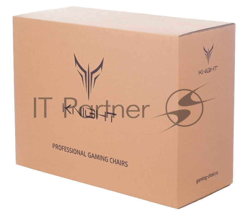 Кресло игровое Knight OUTRIDER черный/оранжевый ромбик эко.кожа с подголов. крестовина металл