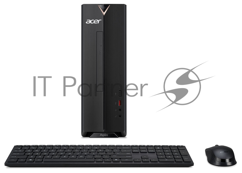Компьютер Acer Aspire XC-1660 SFF i3 10105 (3.7) 8Gb 1Tb 7.2k SSD256Gb UHDG 630 noOS GbitEth 180W черный