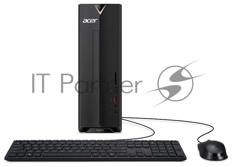 Компьютер Acer Aspire XC-1660 SFF i3 10105 (3.7) 8Gb 2Tb 7.2k SSD256Gb UHDG 630 noOS GbitEth 180W черный