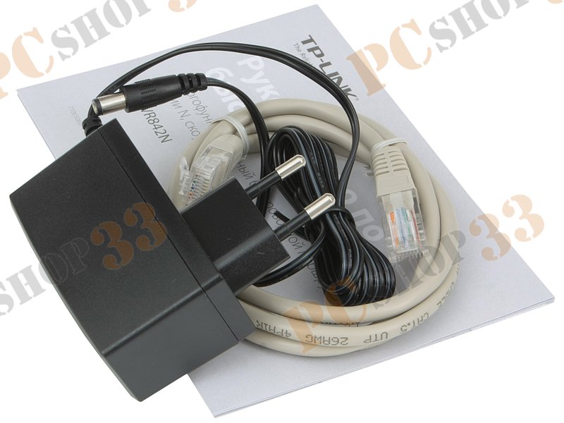 Беспроводной маршрутизатор TP-Link TL-WR842N WiFi 300Мбит/сек. + 4 порта LAN 100Мбит/сек. + 1 порт WAN 100Мбит/сек. + 1 порт USB2.0