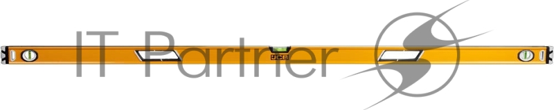 Уровень JCB коробчатый, 2 фрезерованные базовые поверхности, 3 ампулы, крашенный, с ручками, 0,5мм/м, 180см