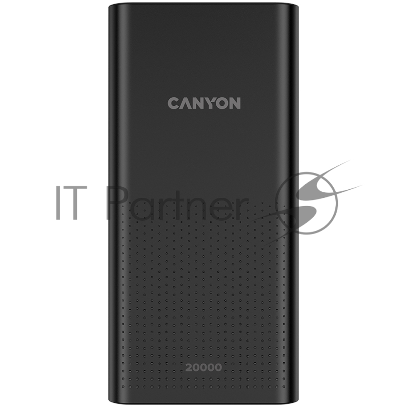 Мобильный аккумулятор CANYON PB-2001 Power bank 20000mAh Li-poly battery, Input 5V/2A , Output 5V/2.1A(Max), 144*69*28.5mm, 0.440Kg, Black