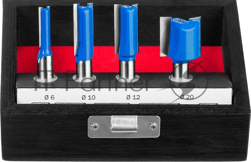 Набор профильных фрез по дереву ЗУБР 4шт