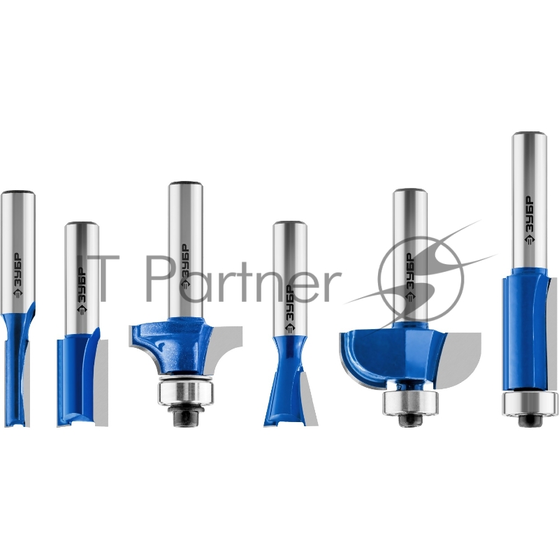 Набор профильных фрез ЗУБР 6шт, по дереву