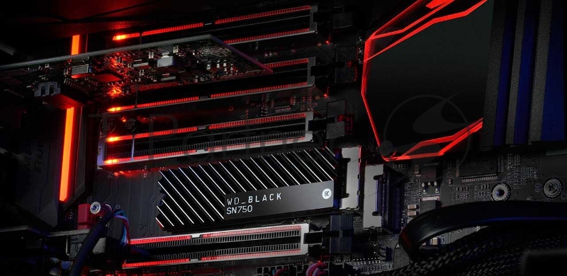 Накопитель твердотельный SSD WD Black SN750 NVMe WDS400T3X0C 4ТБ M2.2280 (без радиатора)