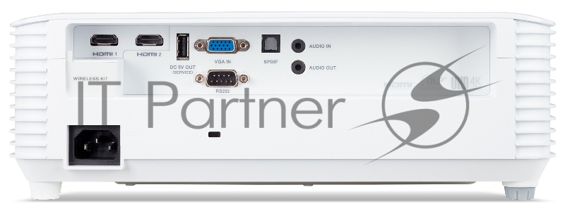 Проектор ACER X1529H (DLP, 1080p, 1920x1080, 4500Lm, 10000:1, +НDMI, 3D Ready, WHITE, 3.7kg)