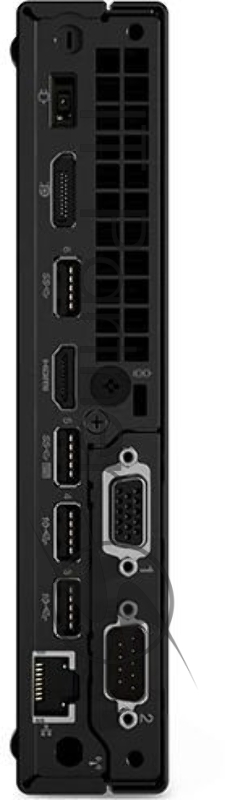 Компьютер Lenovo ThinkCentre M90q i5 10500 (3.1) 8Gb 500Gb 7.2k+256Gb Windows 10 Professional 64 WiFi BT клавиатура мышь черный