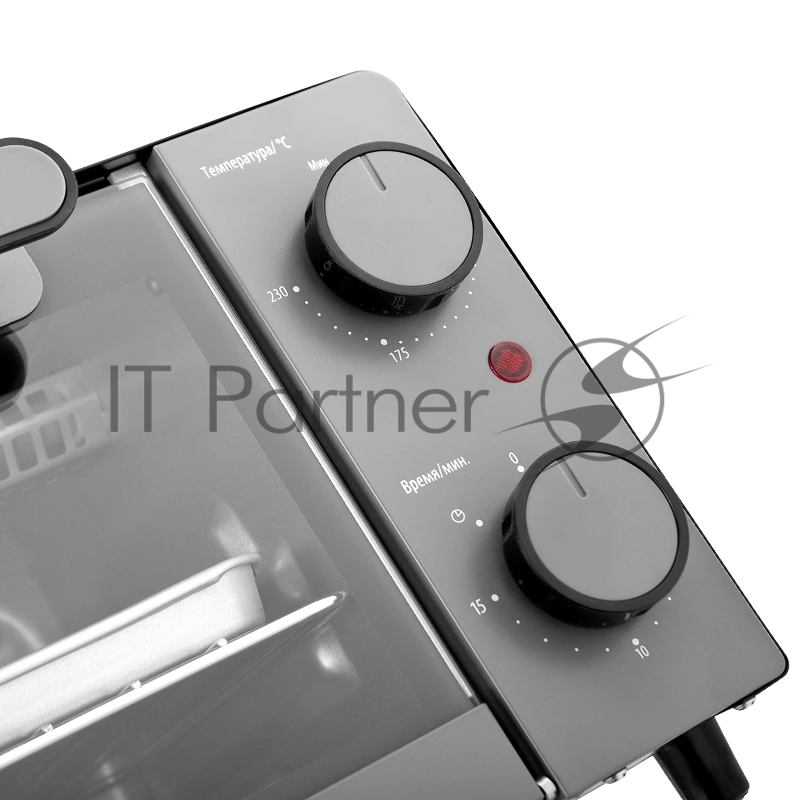 Мини-печь BRAYER BR2600 Мощность 1200 Вт Объем 9 л Верхний и нижний нагревательный элемент Регулировка температуры 65-230 С, Таймер 0-15 мин Автоотключение со звуковым сигналом по окончании работы Механическое управление, Удобная ручка из нержавеющ