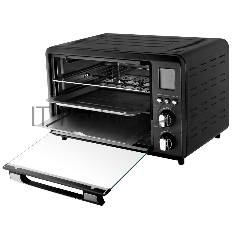 Мини-печь BRAYER BR2601 Мощность 1500 Вт Объем 25 л 10 режимов приготовления: тост, круассан, пицца, выпекание, жарка, выпечка, подогрев, разморозка Приготовление на вертеле для равномерной прожарки Функция гриля для приготовления блюд с хрустящей ко