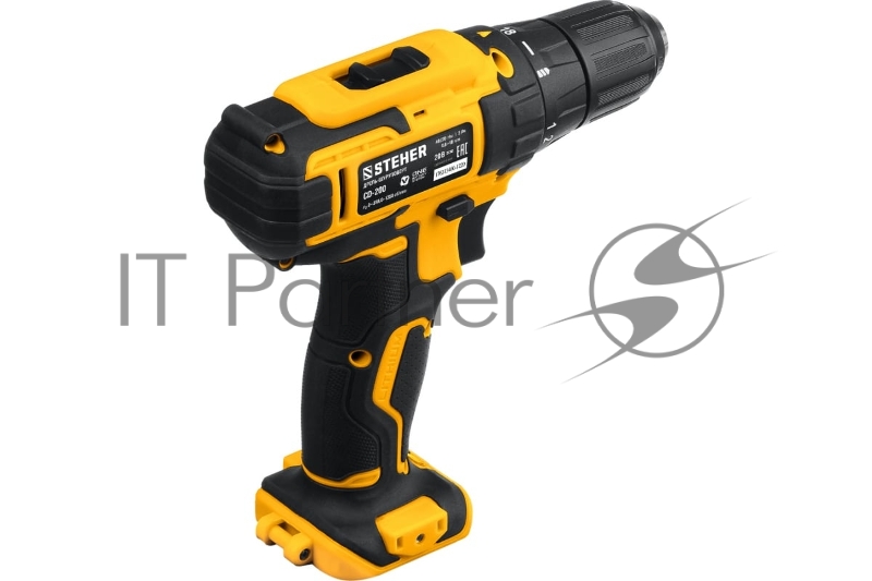 Дрель-шуруповерт STEHER 20В, без АКБ, в коробке, CD-200
