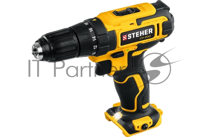 Дрель-шуруповерт STEHER 20В, без АКБ, в коробке, CD-200