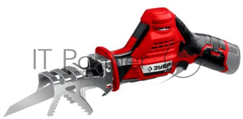 Пила сабельная ЗУБР 12В, 2 АКБ (2Ач), в коробке, СПЛ-125-22