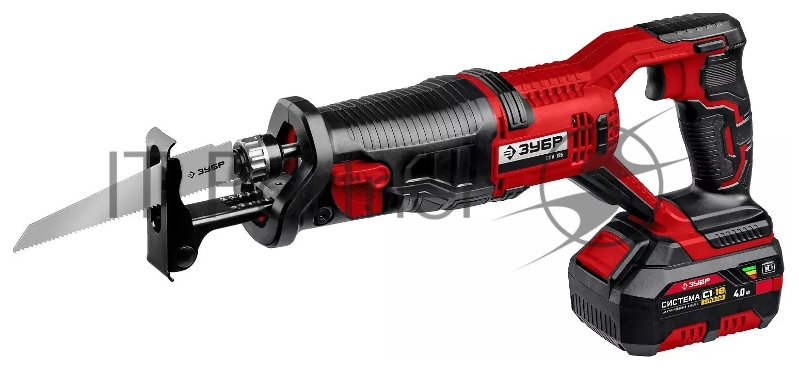 Пила сабельная ЗУБР 18В, 1 АКБ (4Ач), в коробке, СПЛ-185-41