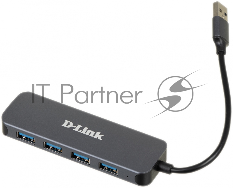 Разветвитель USB 3.0 D-Link DUB-1341 4порт. черный (DUB-1341/C2A)