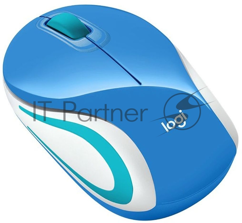 Мышь Logitech Wireless Mini Mouse M187, Blue