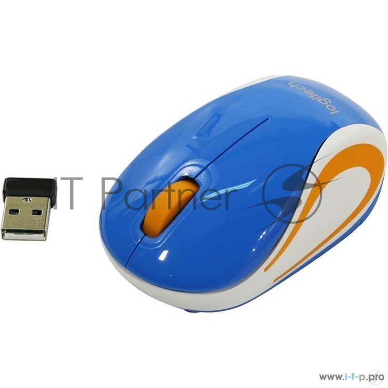 Мышь Logitech Wireless Mini Mouse M187, Blue