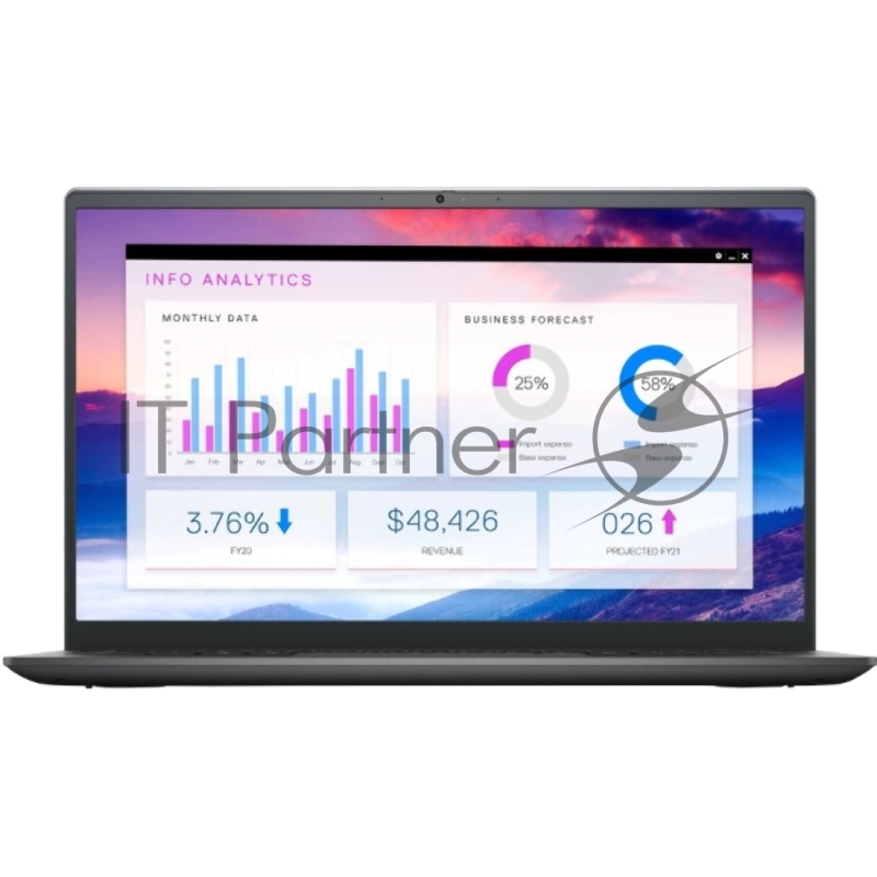 Ноутбук Dell Vostro 5415 14(1920x1080 (матовый) WVA)/AMD (Ghz)/8192Mb/256SSDGb/noDVD/In Radeon/BT/WiFi/war 1y/Titan Grey/Win 11 Home + Narrow Border