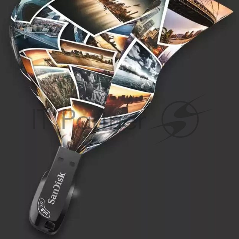 Флеш Диск Sandisk 64Gb Shift Ultra SDCZ410-064G-G46 USB3.0 черный