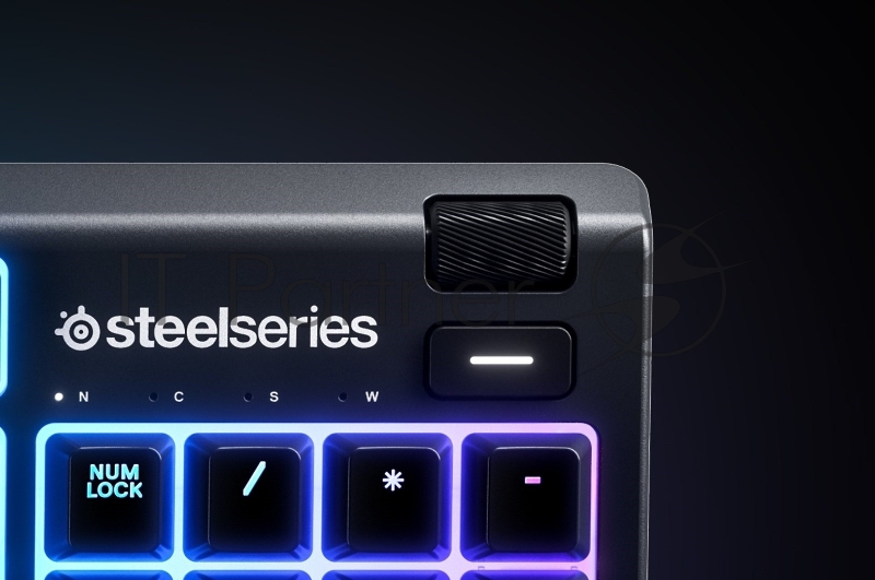 Игровая клавиатура Steelseries Apex 3 (SteelSeries Whisper-Quiet Swithes, RGB подсветка, IP32, USB)