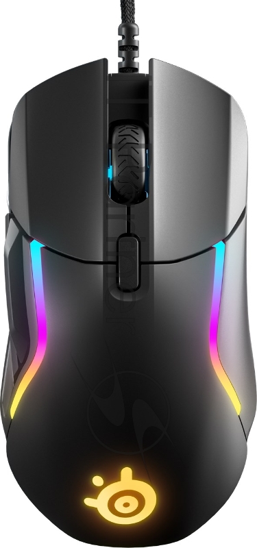 Игровая мышь SteelSeries Rival 5 черная (9 кнопок, TrueMove Air, Golden Micro IP54, 18000 dpi, RGB подсветка, USB)