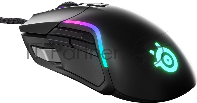 Игровая мышь SteelSeries Rival 5 черная (9 кнопок, TrueMove Air, Golden Micro IP54, 18000 dpi, RGB подсветка, USB)
