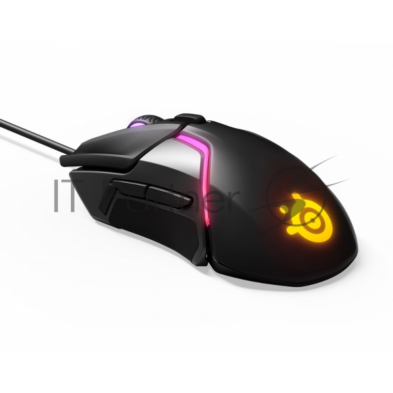 Игровая мышь SteelSeries Rival 600 черная (7 кнопок, TrueMove3+, 12000 dpi, RGB подсветка, USB)