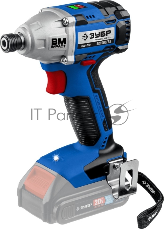 Винтоверт ЗУБР 20В бесщеточный , без АКБ, в коробке, Профессионал. GVB-250