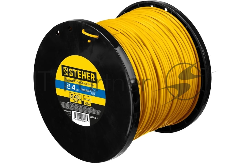 Леска для триммера КРУГ 2.4 мм 240 м STEHER