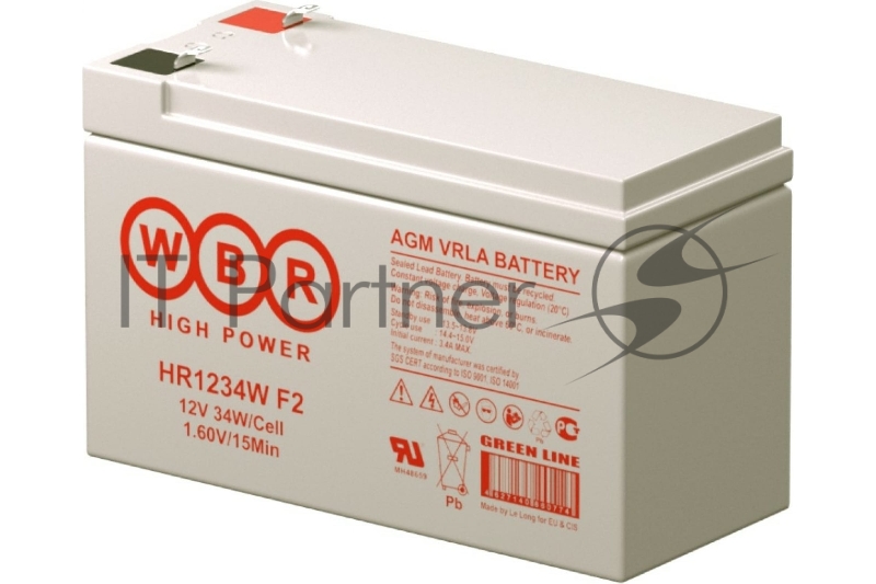 Батарея WBR 12V 9Ah HR1234W