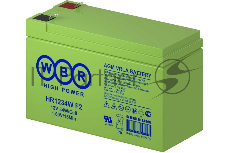 Батарея WBR 12V 9Ah HR1234W