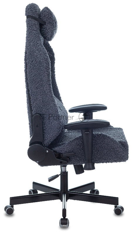 Кресло игровое Knight T1 синий экомех с подголов. крестовина металл