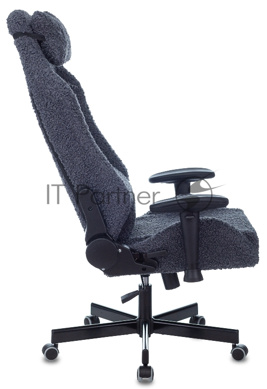 Кресло игровое Knight T1 синий экомех с подголов. крестовина металл