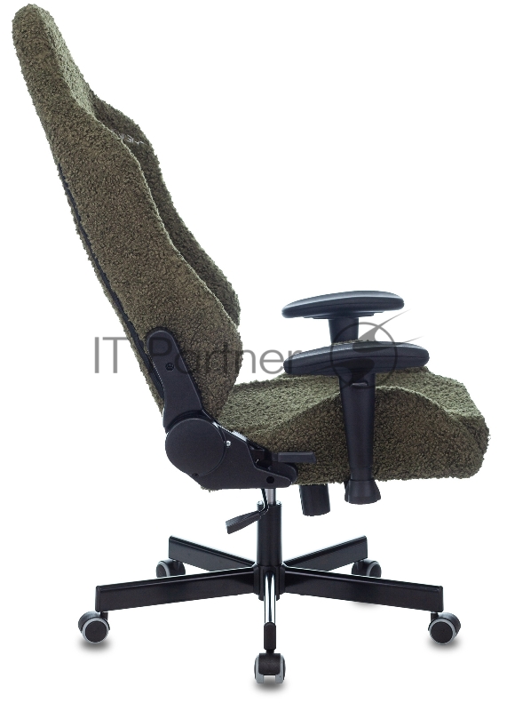Кресло игровое Knight T1 хаки экомех с подголов. крестовина металл