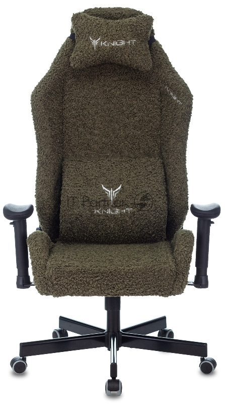 Кресло игровое Knight T1 хаки экомех с подголов. крестовина металл