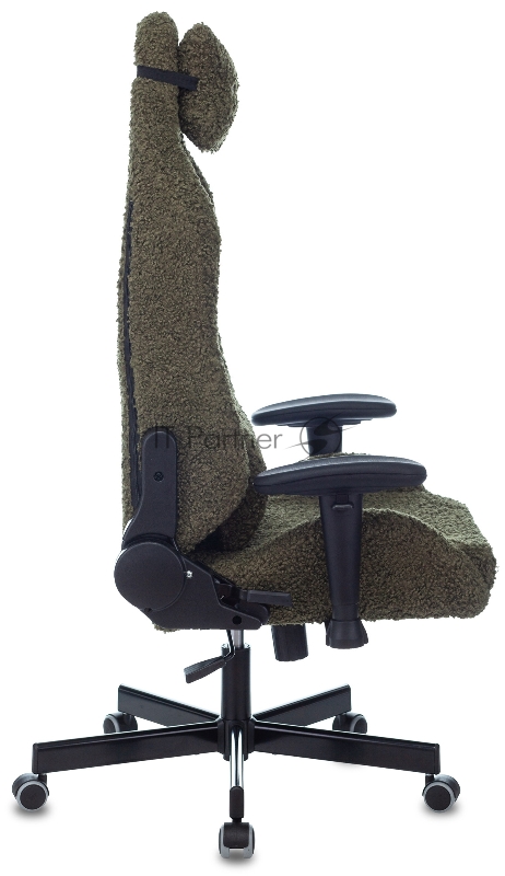 Кресло игровое Knight T1 хаки экомех с подголов. крестовина металл