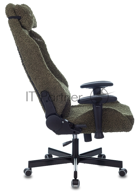 Кресло игровое Knight T1 хаки экомех с подголов. крестовина металл