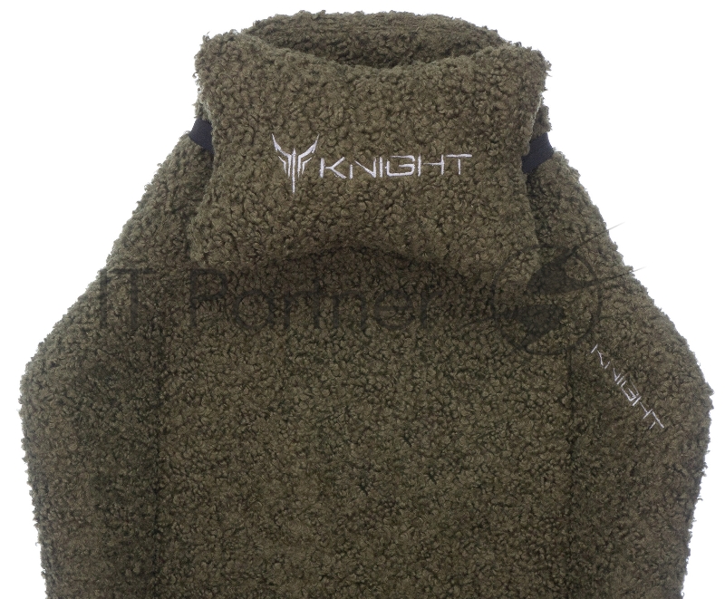 Кресло игровое Knight T1 хаки экомех с подголов. крестовина металл