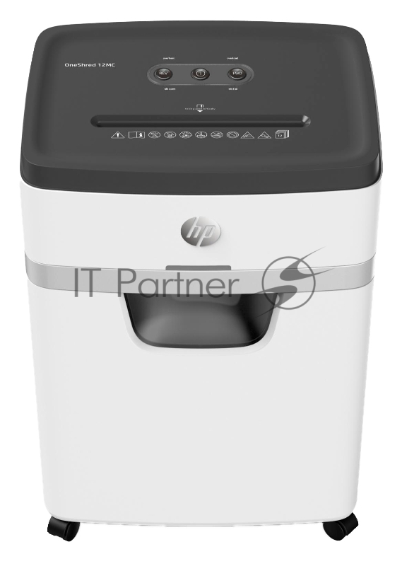 Шредер HP OneShred 12MC С-4 перекрестный 12лист. 12лтр. скрепки скобы пл.карты