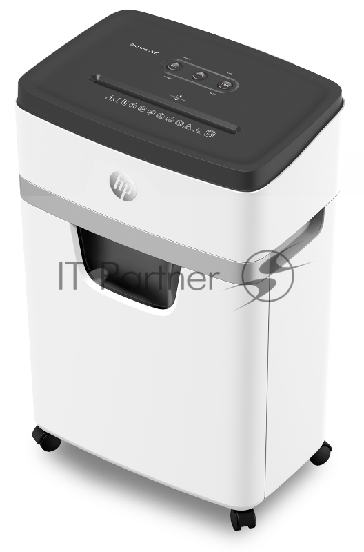 Шредер HP OneShred 12MC С-4 перекрестный 12лист. 12лтр. скрепки скобы пл.карты