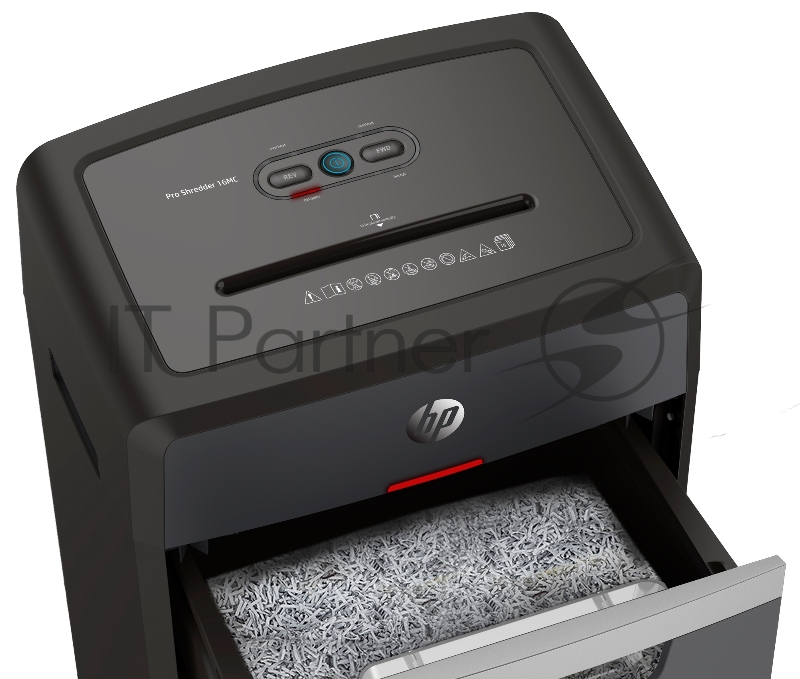 Шредер HP Pro 16MC (секр.P-5) перекрестный 16лист. 16лтр. скрепки скобы пл.карты