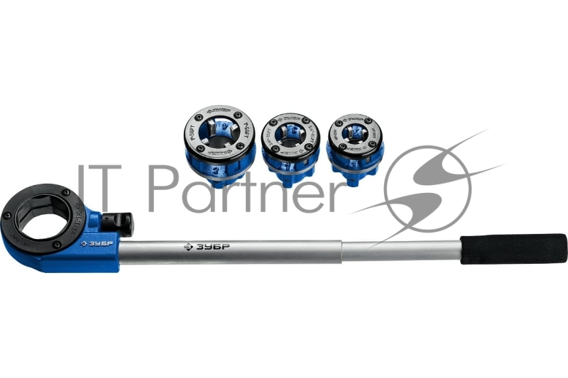 Набор клуппов №3 с трещоткой, ЗУБР серия Профессионал