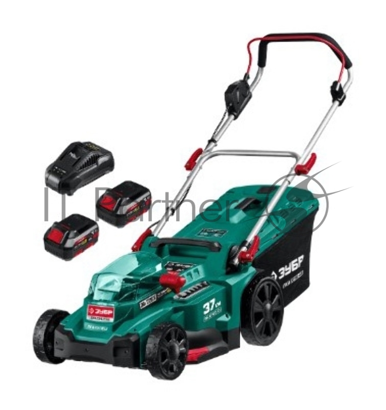 Газонокосилка ЗУБР 36В бесщеточная , 2х18В АКБ (4Ач).