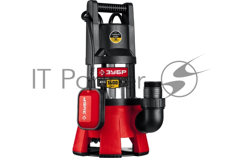 Насос ЗУБР НПГ-М3-1400-С, дренажный для грязной воды, корпус - нерж. сталь, 1400 Вт