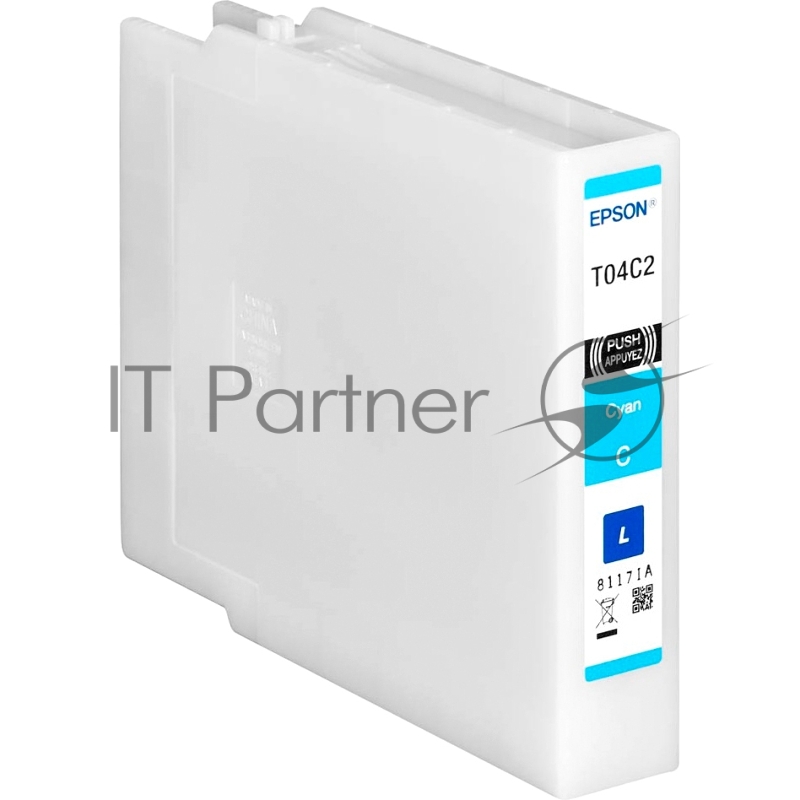 Картридж EPSON T04C голубой для WF-C8190DW/WF-C8690DWF